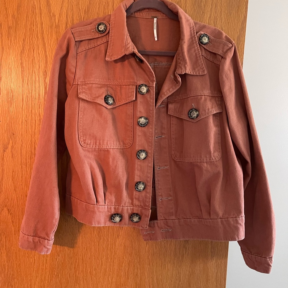 Free People Jean Coat